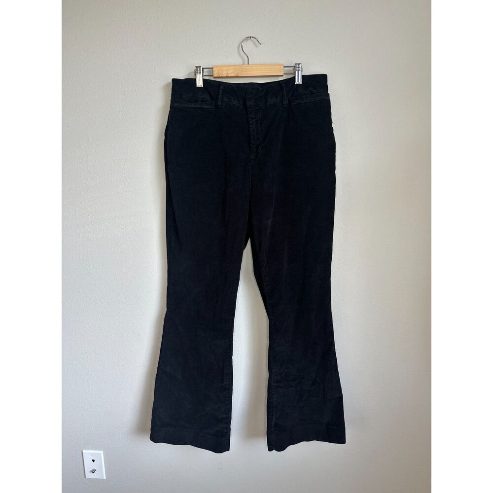 BDG Urban Outfitter Women's Black Corduroy Flare Bell Bottom Pants Jeans Size 12